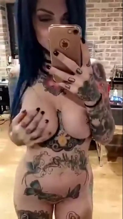 Bae Suicide on Boobyday, boobs, tattoo, naked, dyed-hair videos, her twitter, instagram, onlyfans, suicidegirls links