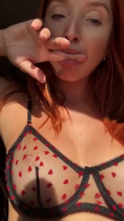 The Red Fox on Boobyday, boobs, redhead, lingerie, reveal, face videos, her twitter, reddit, pornhub, theredfoxlife, onlyfans links