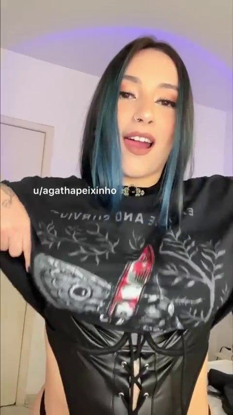Agatha Peixinho on Boobyday, boobs, big-boobs, face, titty-drop, piercing, tattoo, dyed-hair videos, her instagram, reddit, onlyfans, fansly, com links